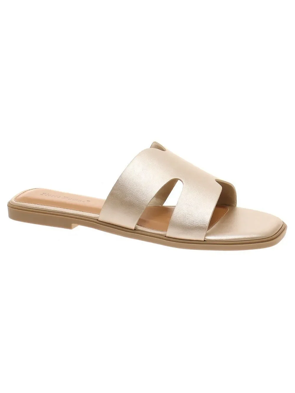 PIERRE DUMAS EMPRESS-29 SANDAL Gold Size 10 Slides NEW in Box